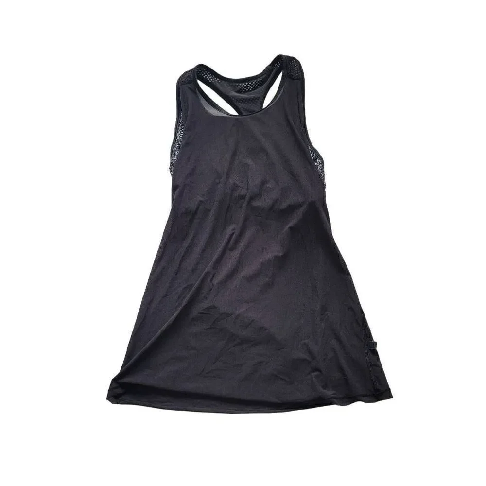 Lululemon womens Sz 2 black white fit physique tank top